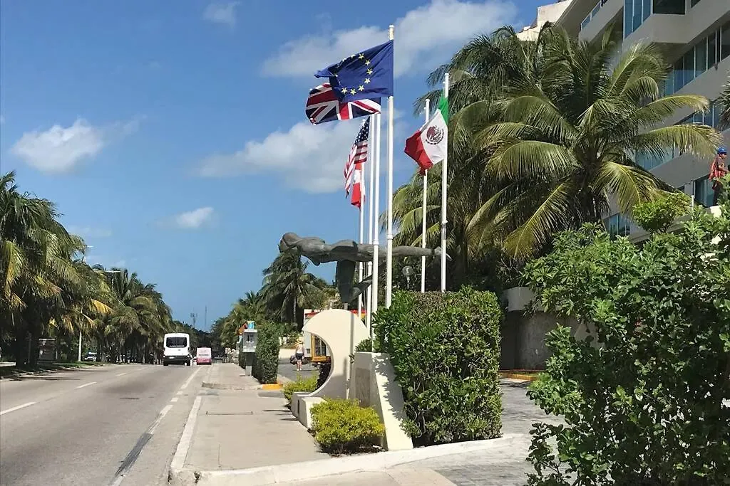 Brisas Shores Penthouse Ocean View Terrace Cancun Hotel Zone Apartamento